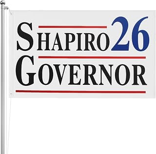 3x5 FT Josh Shapiro for Governor 2026 Flag Pennsylvania Governor Garden Flags for Outside 3-Layers Double Sided Yard Signs No Flagpole