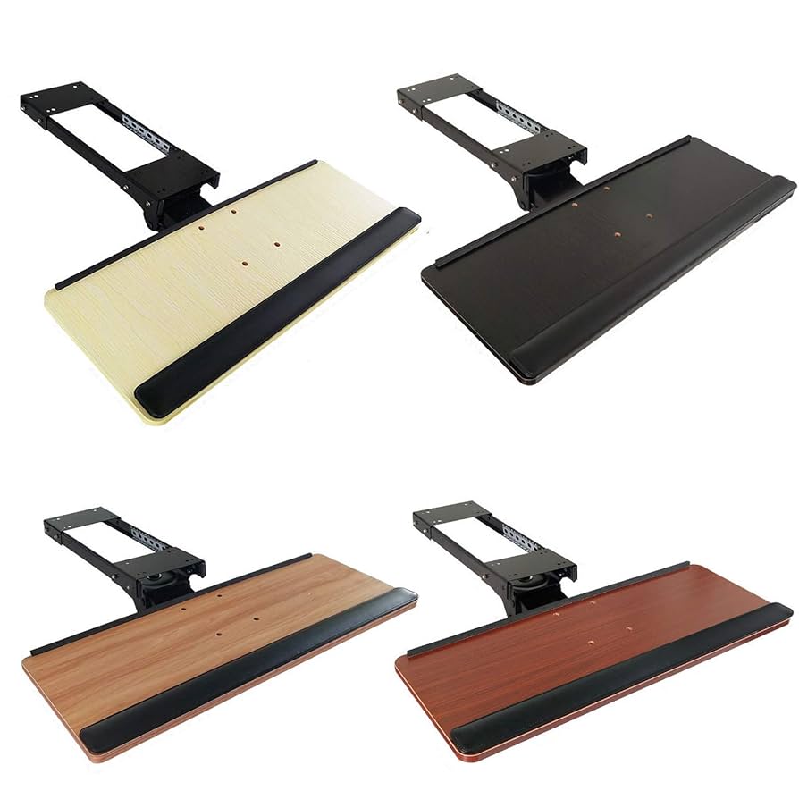 Amazon.co.jp: スライド式 キーボードトレイ 後付け 机の下