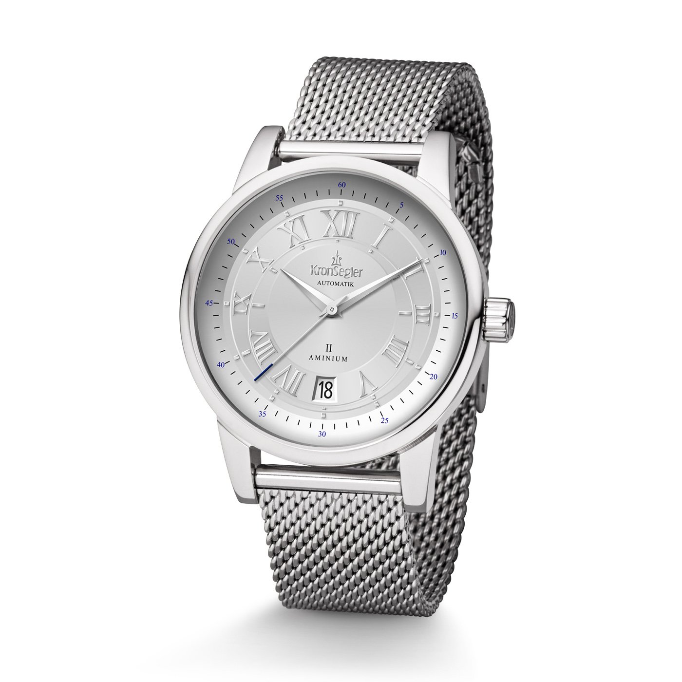 KronseglerAminium II Automatic Steel-Silver mesh