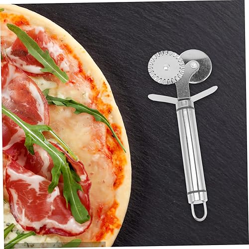 Miniatura 7 de TIDTALEO 4pcs Pizza Roller pizza dough cutter pasta crimper pastry scraper tool pie wheel cutter rocker pie cutter suit for kids mini pizza cutter