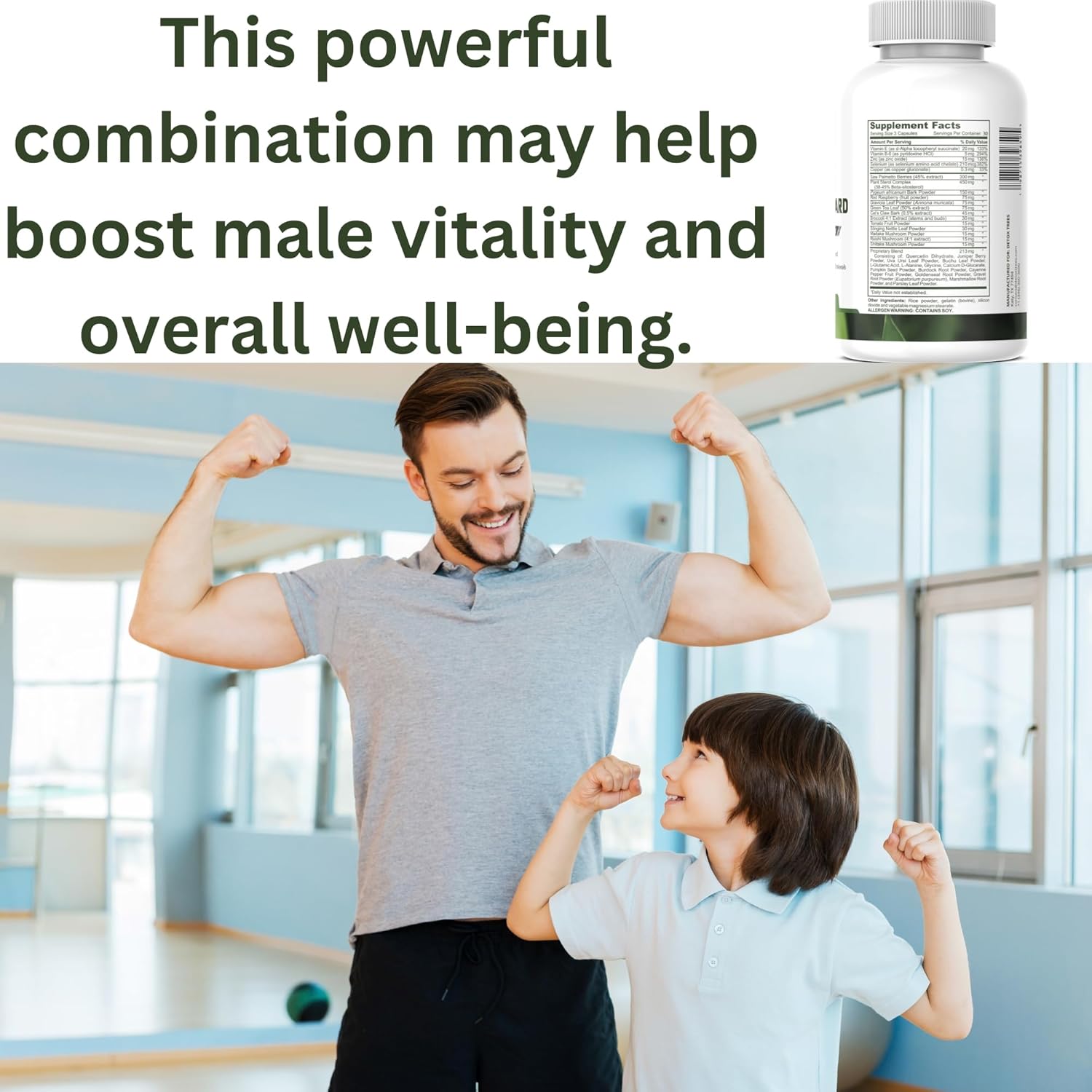 Prostate Supplement for Men - Saw Palmetto, Pygeum Africanum, Beta Sitosterol, Zinc - Urinary Flow and Bladder Control Support - 90 Capsules