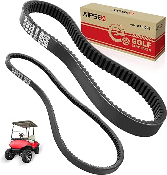 Golf Cart Dive Belt & Starter Belt Compatible with Yamaha G2-G29 4 Cycle Models, Replaces OEM# J38-46241-00, J55-G6241-00, J38-81173-00, J55-H1173