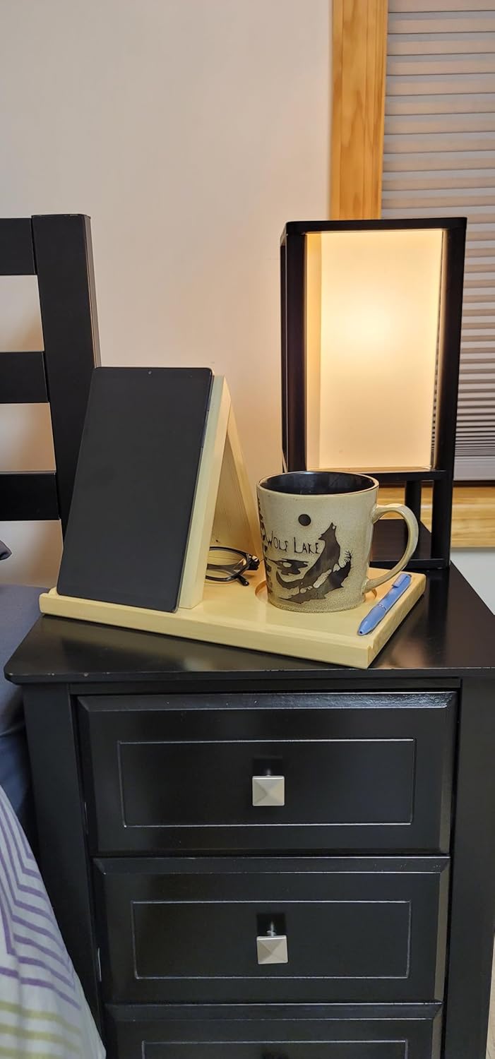 Book holder | Book rest | Book stand | Book place holder | Book and glasses holder | Tablet holder | Phone holder