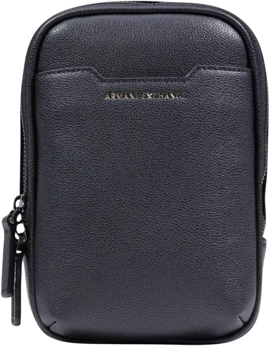 Armani Exchange Men's Small Crossbody Bag, Black, One Size