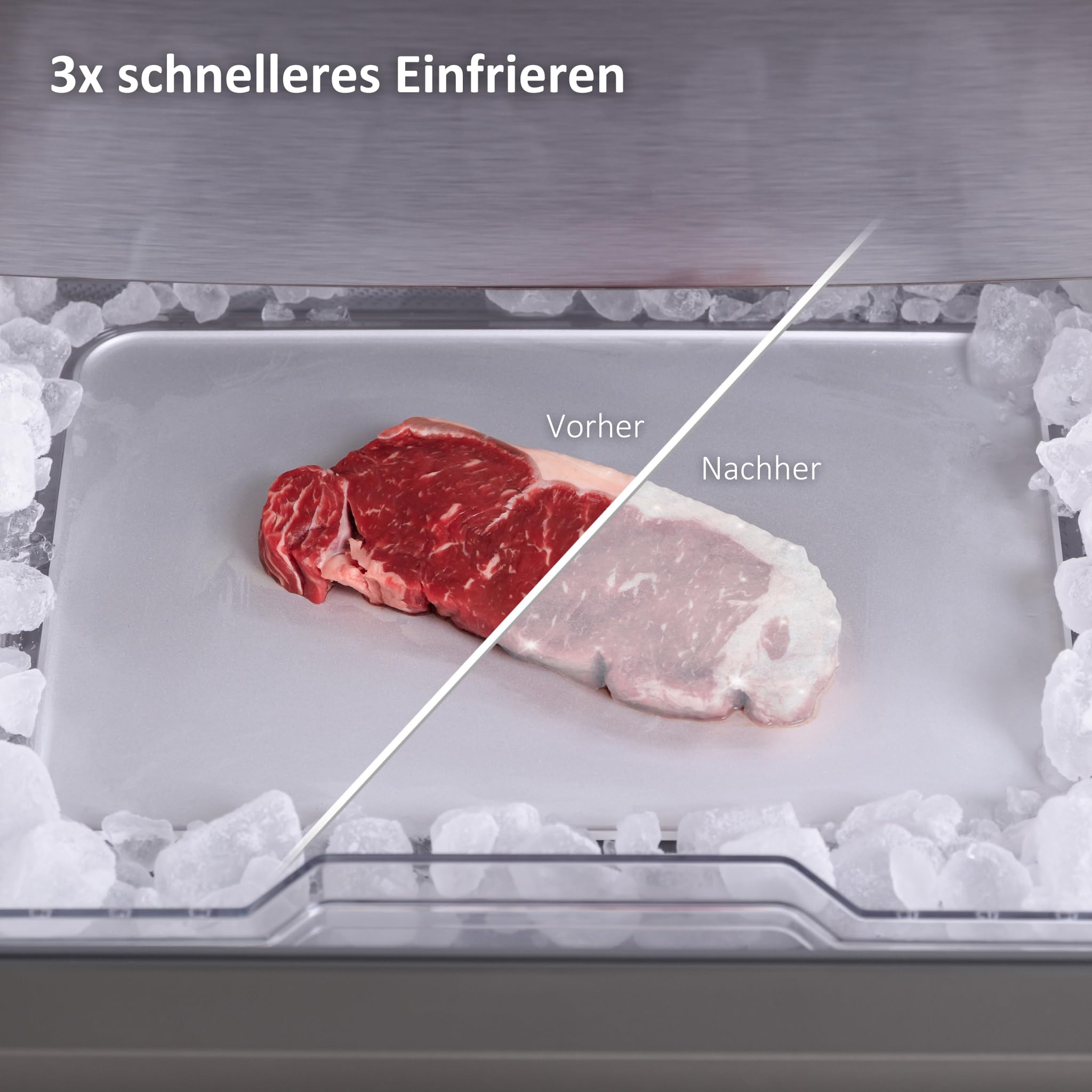 Haier Fresher Pad I Auftauplatte aus Aluminium für ultraschnelles Einfrieren & Auftauen I Auftaubrett mit antibakterieller ABT-Technologie I Schont Vitamine & Textur I Für Fleisch, Fisch & Gemüse