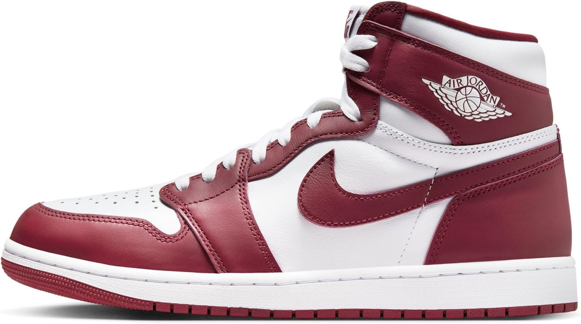 Jordan Men's 1 Retro High OG Artisanal Red White/Team Red (DZ5485 160)