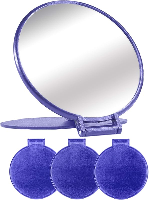 Espelho compacto MOMIRA azul, 3 unidades