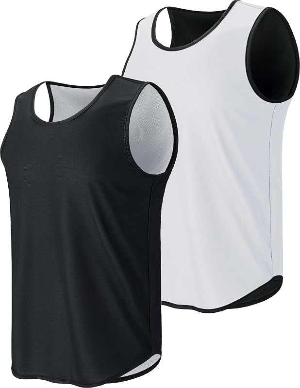 Men's Reversible Basketball Jersey Workout Tank Top