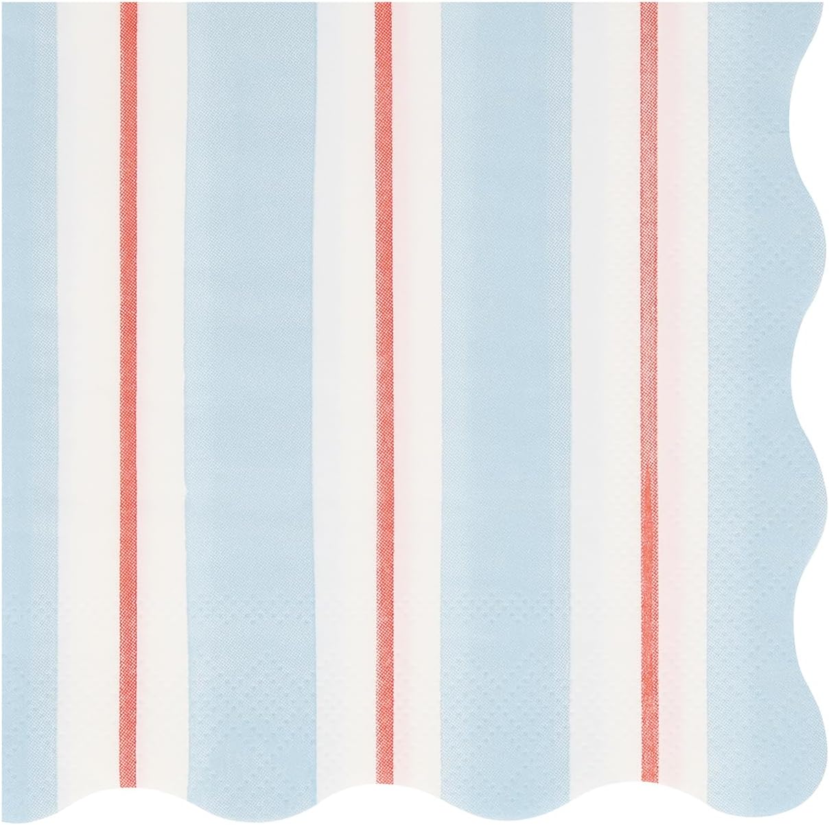 Meri Meri Pastel Striped Napkins (Pack of 16), Thick & Absorbent 3-Ply Paper Pastel Napkins with Wavy Edges, Available in Dinner & Cocktail Sizes, Disposable image 4