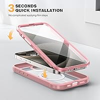 Vista 58 de Diaclara - Funda diseñada para iPhone 15 Plus de 6.7 pulgadas, transparente, cuerpo completo, con protector de pantalla, resistente de protección