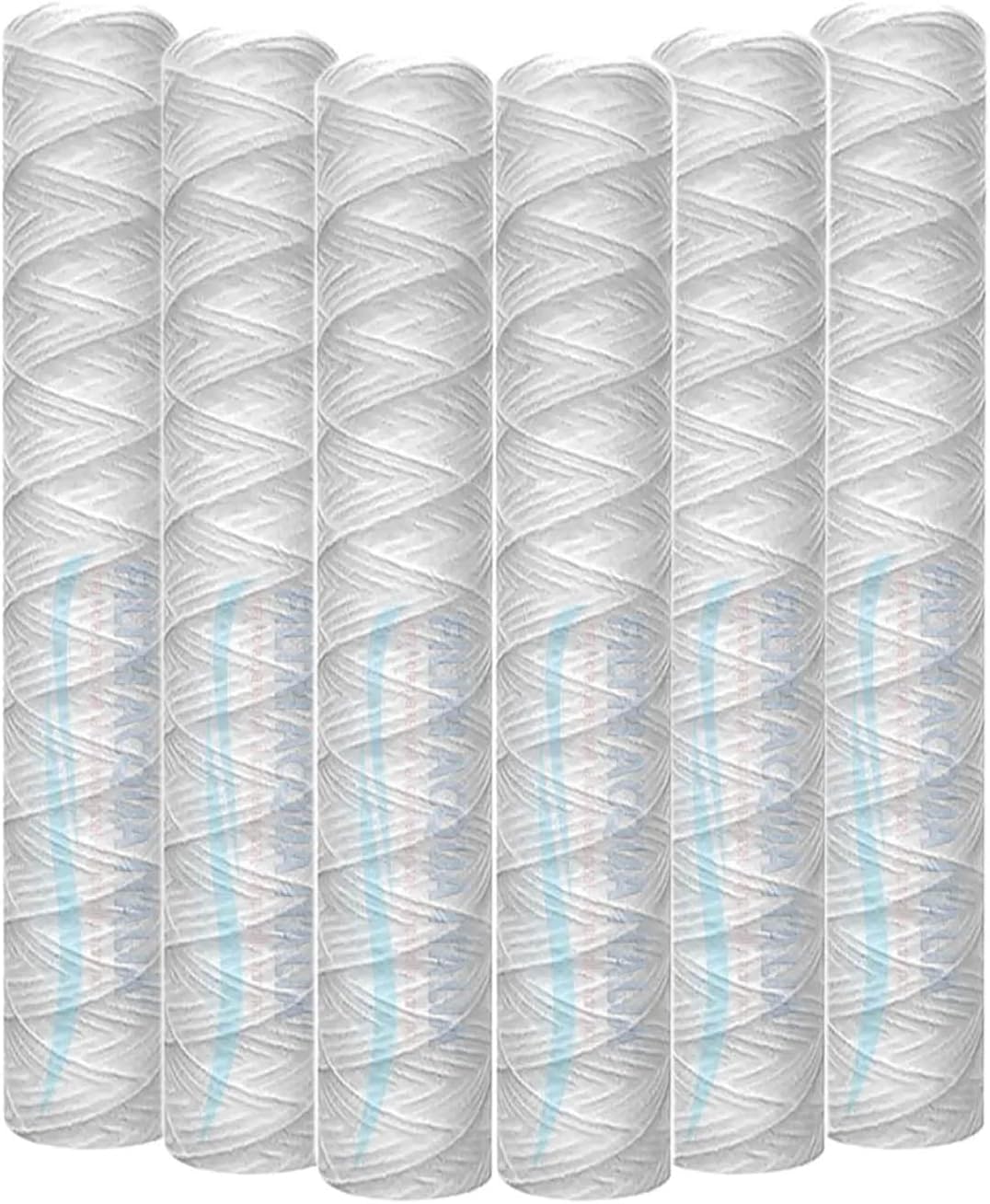 Filtri Acqua Italia Cartuccia Filo Avvolto 20 Pollici Micron 5 Set 6 Pezzi