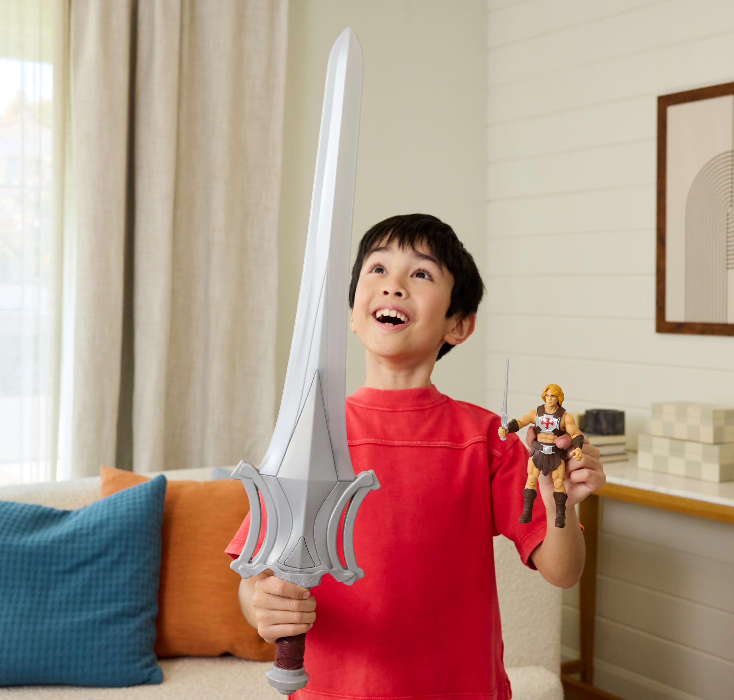Masters of The Universe - Spada del Potere di Grayskull, Spada Giocattolo da 69 cm con luci, Suoni ed Effetti di Vibrazione, Ispirata al Film Masters of The Universe 2026, 6+ Anni, JNN36