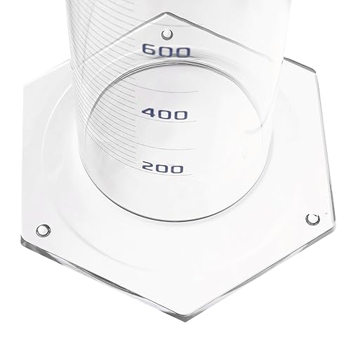 Miniatura 4 de EISCO Cilindro graduado, 67.6 fl oz - Tolerancia clase B  0.7 fl oz - Base hexagonal - Graduaciones azules - Borosilicato 3.3 Glass Labs