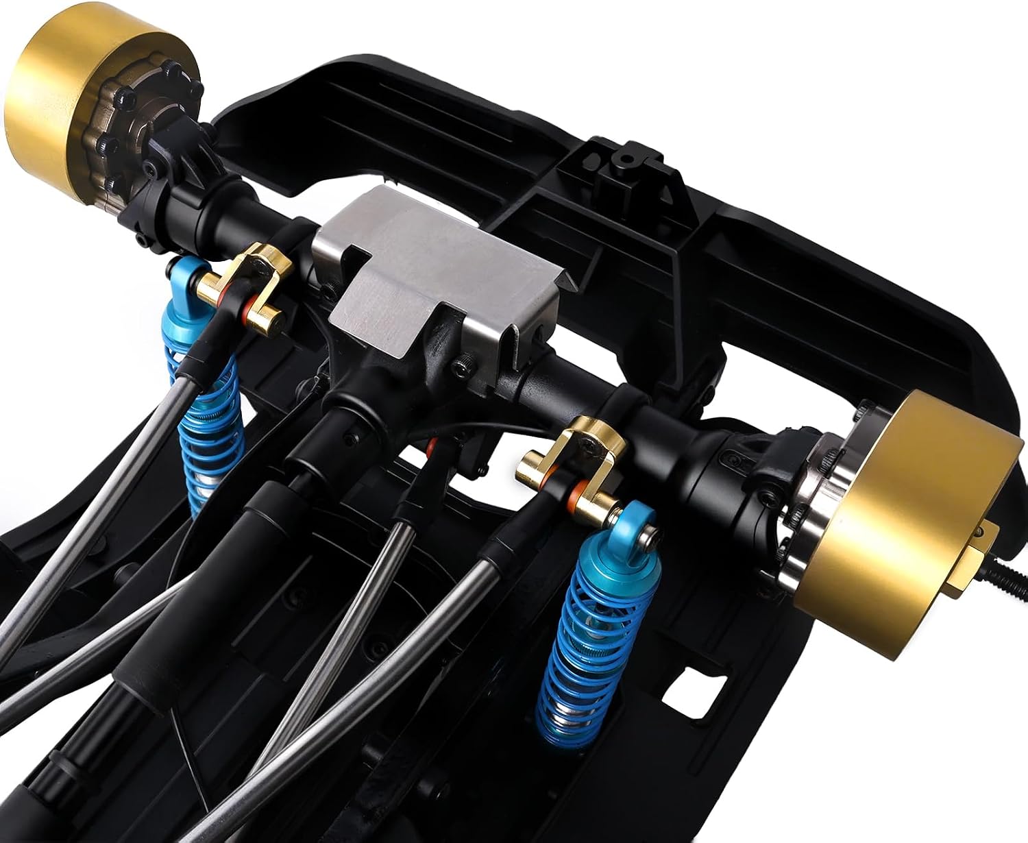 Brass Axle Mount Set & Brass Portal Cover Weights for Traxxas TRX4 1/10 RC Rock Crawler, Lower Center of Gravity