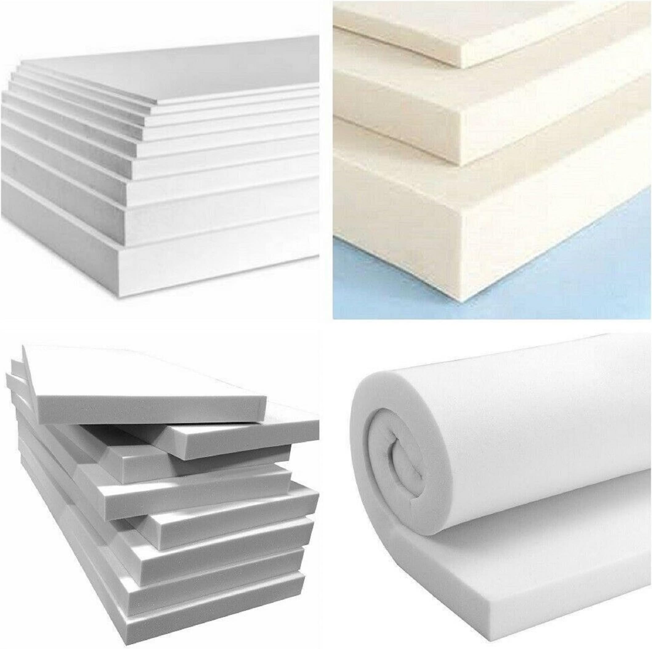 TOPSTYLE COLLECTIONHigh density firm upholstery Foam & Reflex 18" X 18" X 1" (1 Inch)