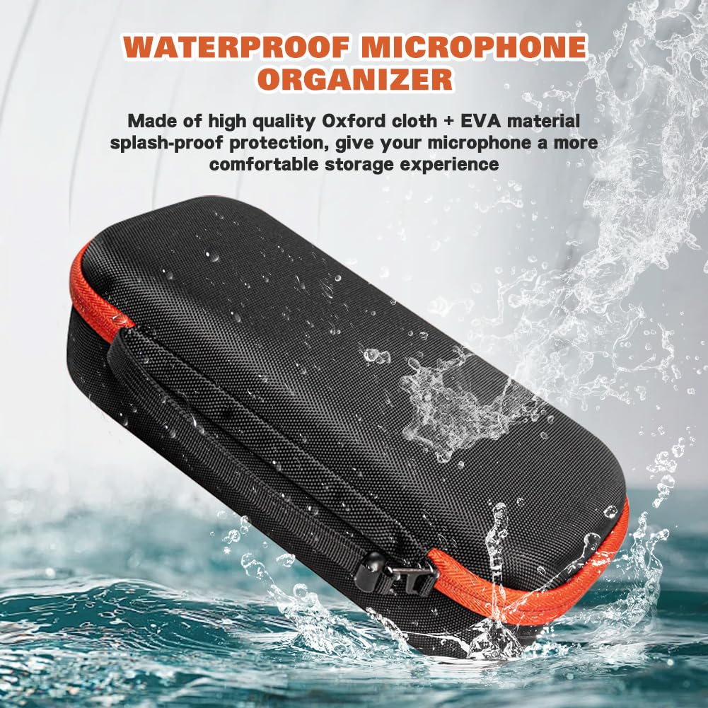 Housse Rigide EVA pour Système de Microphone Sans Fil JBL PartyBox, Étui de Transport Portable pour Deux Micros à Main, Boîte de Protection de Voyage