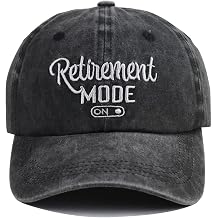 Retirement Baseball Cap Women Men Adjustable Washed Embroidery Vintage Classic Retro Cotton Hat
