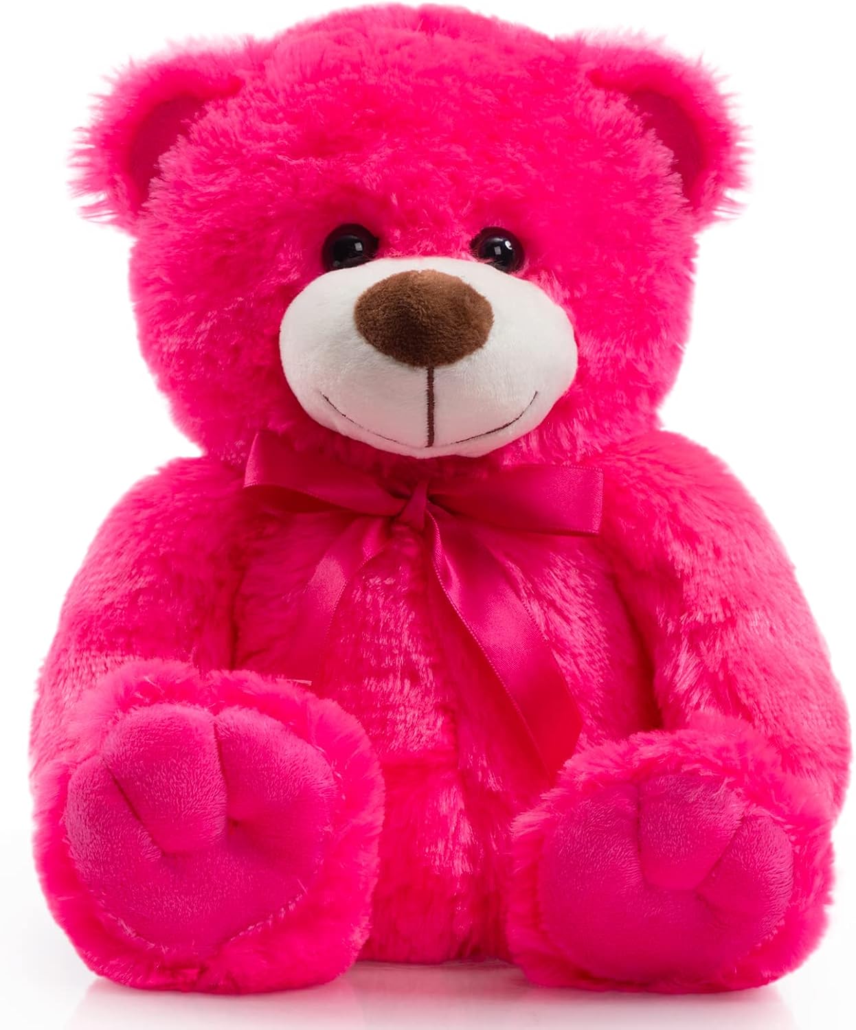Super Color Teddy Bear Stuffed Animals Plush Toy for Children Girlfriend Family Congratulations Baby Shower Birthday Hot Pink 14 inch