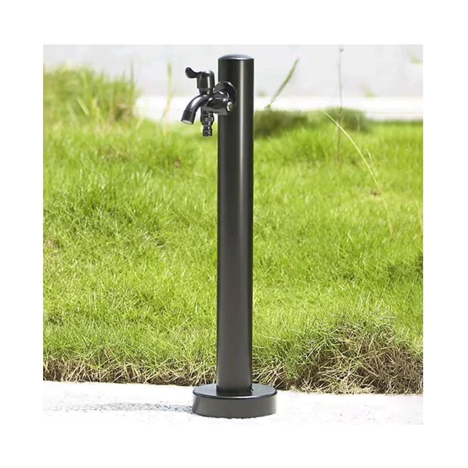 XDLEDMKIZ Vertical Cylindrical Garden Water Column Stainless Steel Water Tap Antifreeze Faucet Water Dispenser Hydrant with Double Outlet Fa
