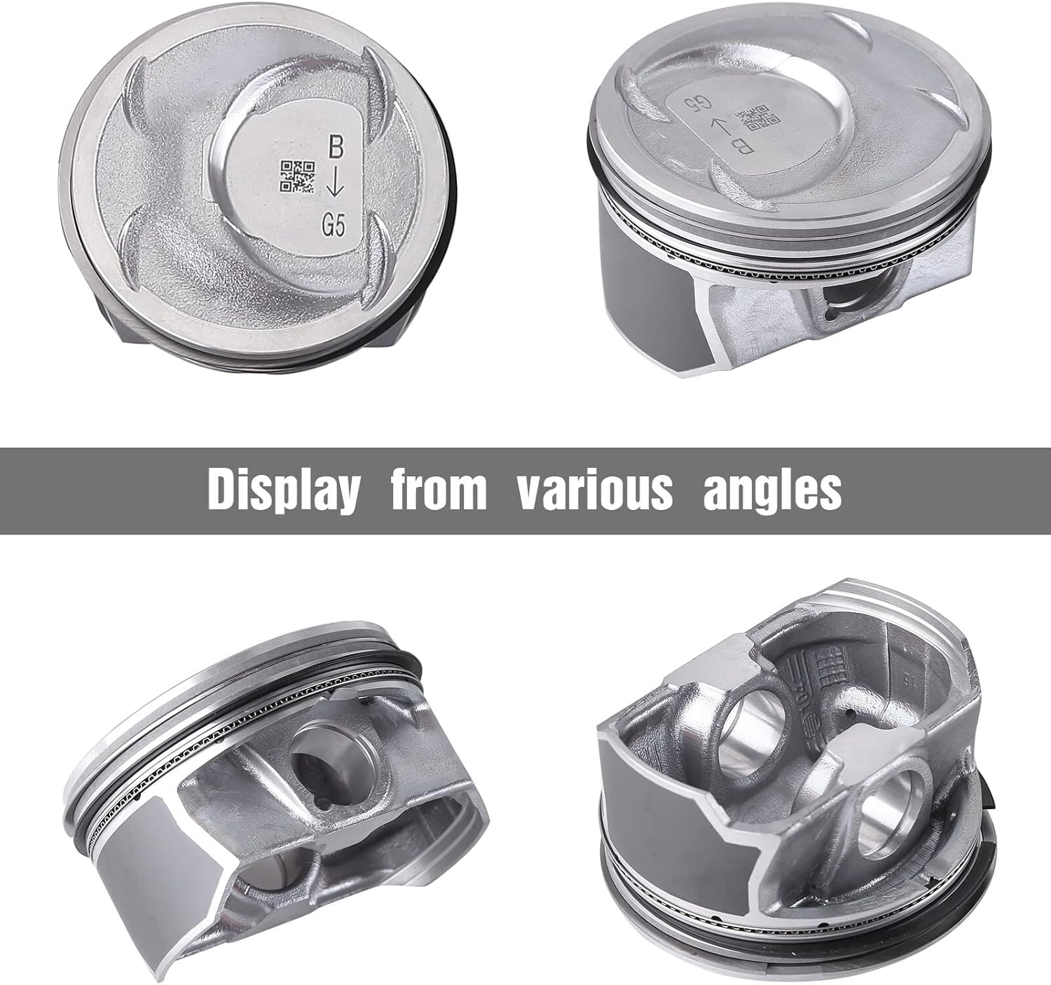 4PCS Connecting Rods & Piston Kit Compatible for 2011 2012 2013 Hyundai Sonata for Kia Sorento Optima 2.4L Connecting Rod Piston Set Replace 23040-2G200 23510-2G500 23510-2G520 23510-2G540