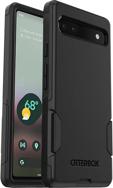 OtterBox Google Pixel 6A Commuter Series Case - Black, Slim & Tough, Pocket-Friendly, with Port Protection