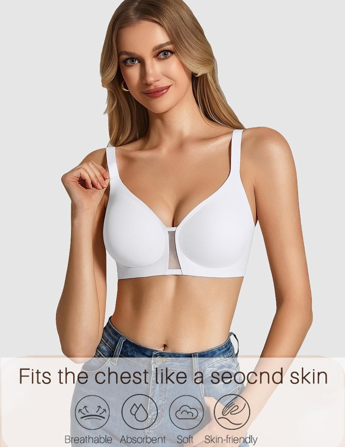 Avidlove Wireless Jelly Bras for Women Seamless No Underwire Comfortable Bralette Tshirt Everyday Bra S-XXL