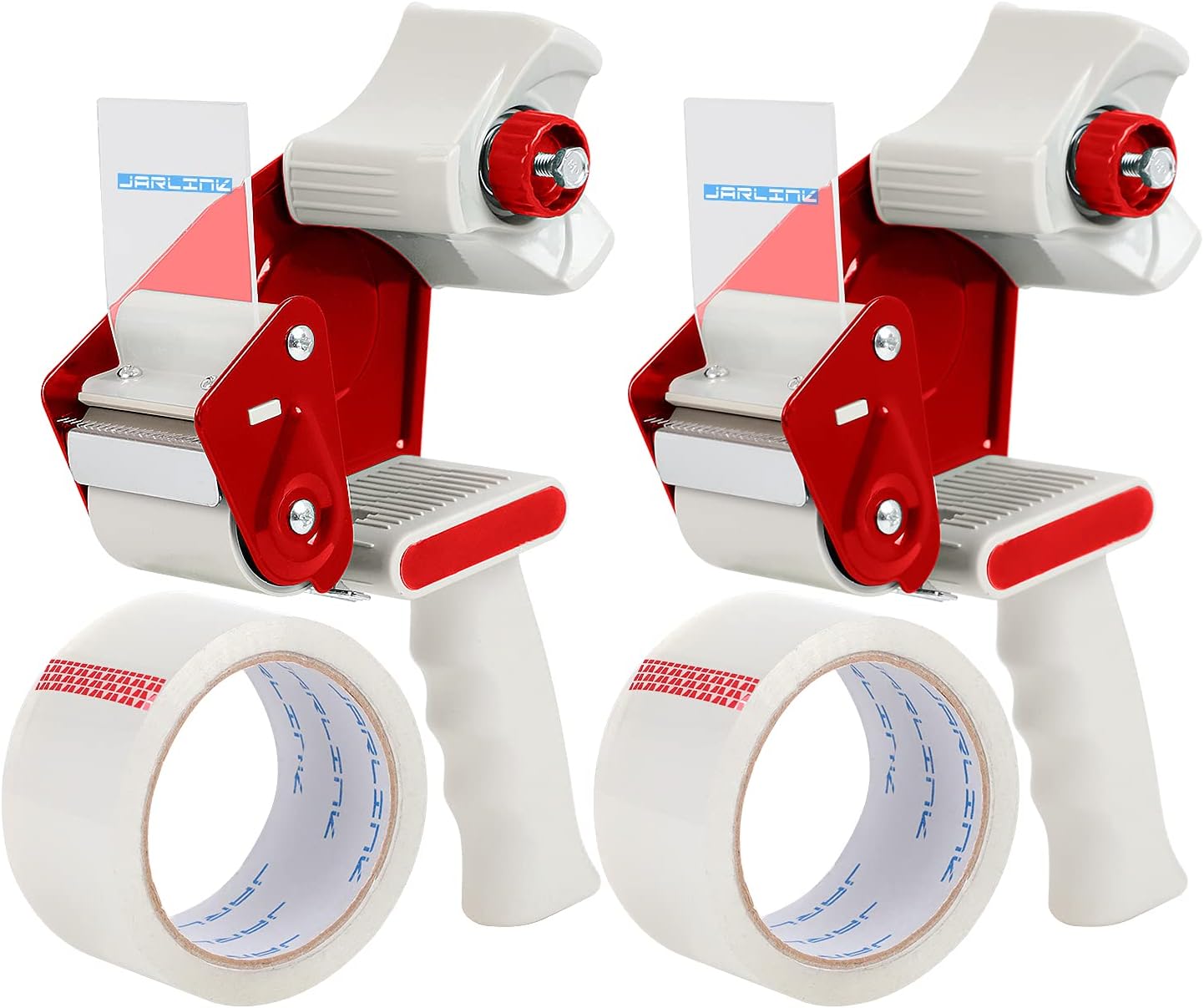 JARLINK Packing Tape Dispenser Gun (2 Pack) with 2 Rolls