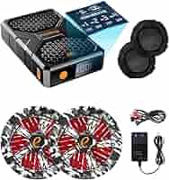ファン バッテリー セット28V超高出力 30000mAh大容量 5段階風量調 Amazon.co.jp: ファン バッテリー セット28V超高出力 30000mAh大