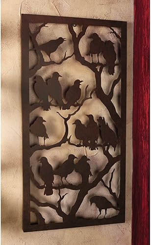 Miniatura 2 de Design Toscano Night of the Ravens - Escultura de pared, 11 pulgadas, acabado negro antiguo