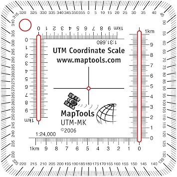 MapTools McKenzie Maps فتحات UTM لـ 131،680