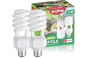 UVB Reptile Light Bulb 5.0, Ideal Lighting for Tropical Reptiles