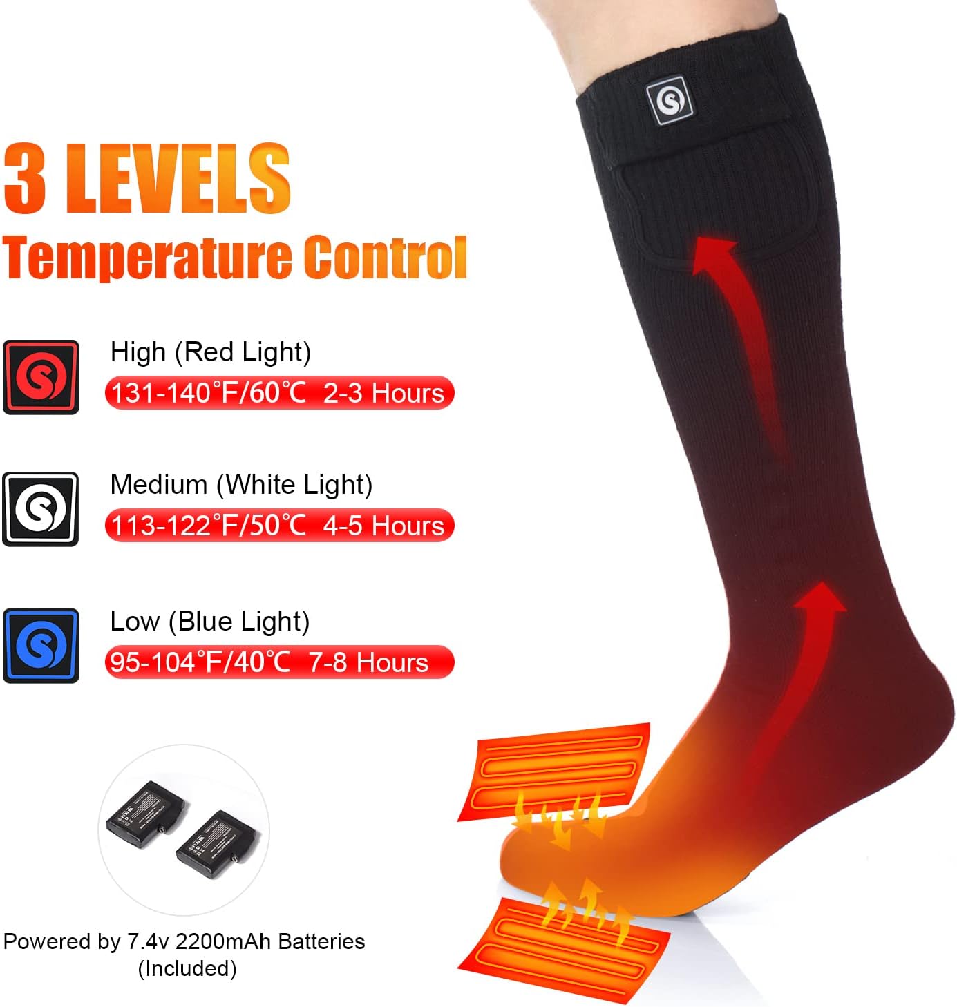 "SAVIOR HEAT Heated Socks" - Image 4
