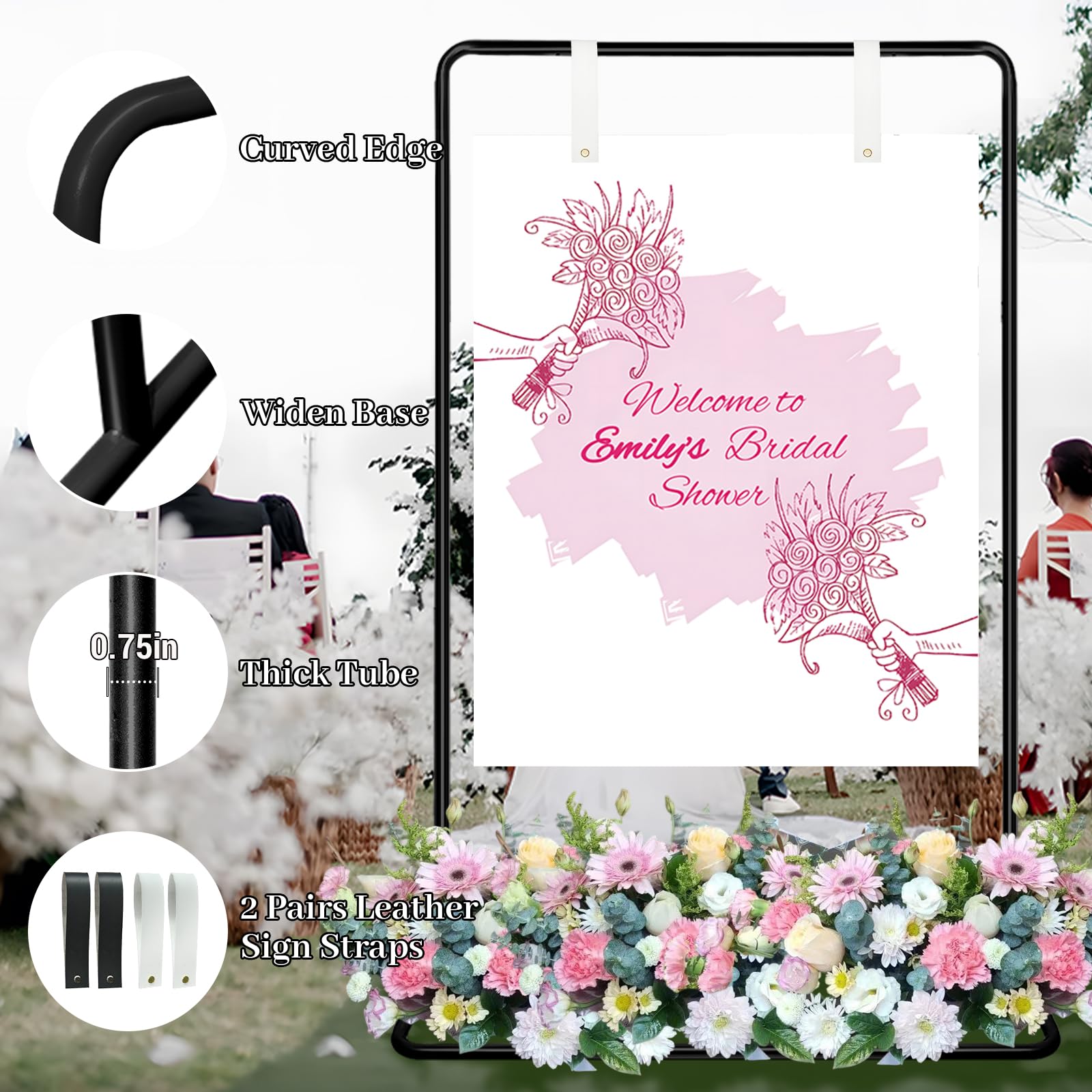 Amazon.com: Jsngbse Adjustable Wedding Welcome Sign Stand, Welcome