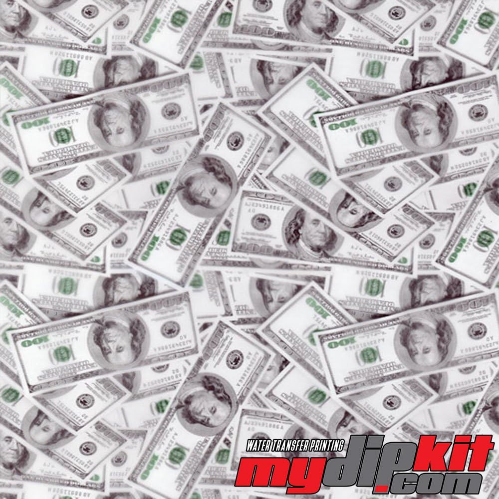 Water Transfer Printing Film - Hydrographic Film - Hydro Dipping - $100 Hundred Dollar Bills - LL-940-!