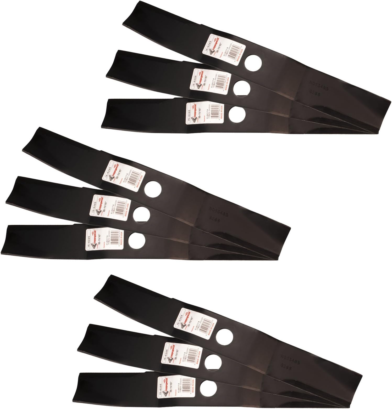 Ariens 3 Lame Per Tosaerba OEM Gravely Mini ZT 1540 Zoom 1740 1840 2040 - Foto 13