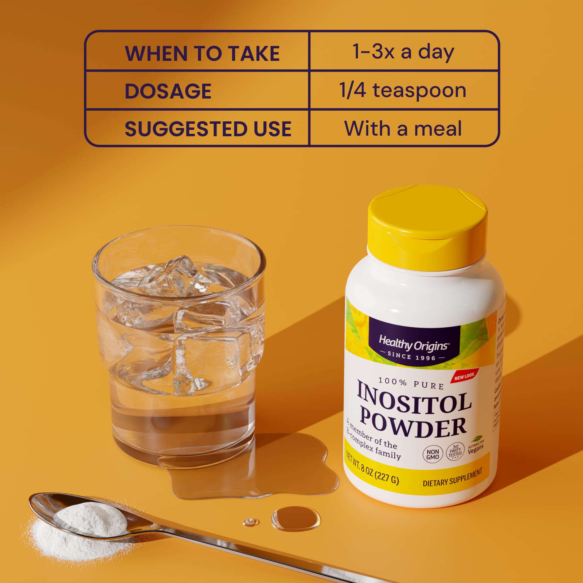 Healthy Origins Inositol Powder, Vitamin B8, 454g (16 Oz) — Amazon image 5
