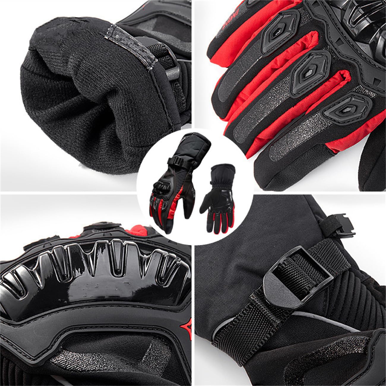 Guantes De Invierno Duchinni Arctic Para Moto - Impermeables Y Con Protección - Talla S