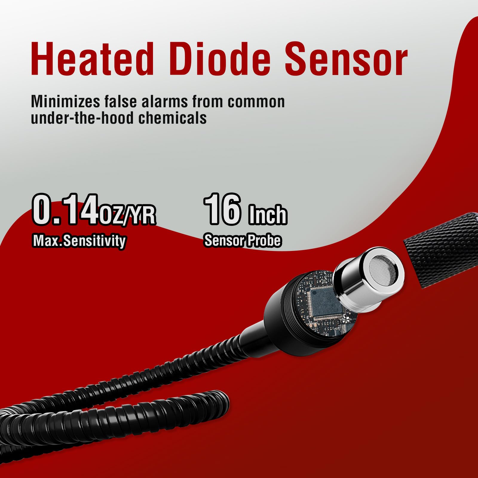Aprvtio ALD-100 Rilevatore di perdite di refrigerante, fughe di gas refrigerante con batteria da 3000 mAh, Schermo da 2,8 piedi con funzione di allarme, rilevatori di gas per R32 R134a R454B R410A