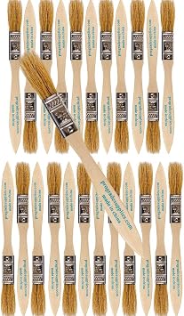 Pro Grade - Chip Paint Brushes - 24 Ea 1/2 Inch Chip Paint Brush Light Brown