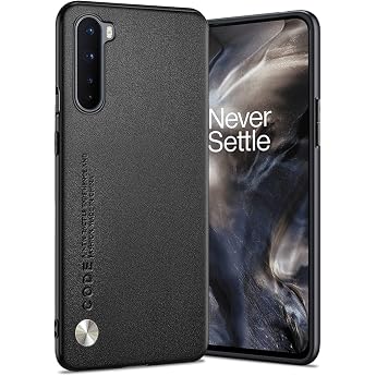 For Oneplus Nord 5G Case Soft TPU Synthetic Leather Case Extremely Lightweight Ultra Light Camera Protection Leather Case for Oneplus Nord 5G Black