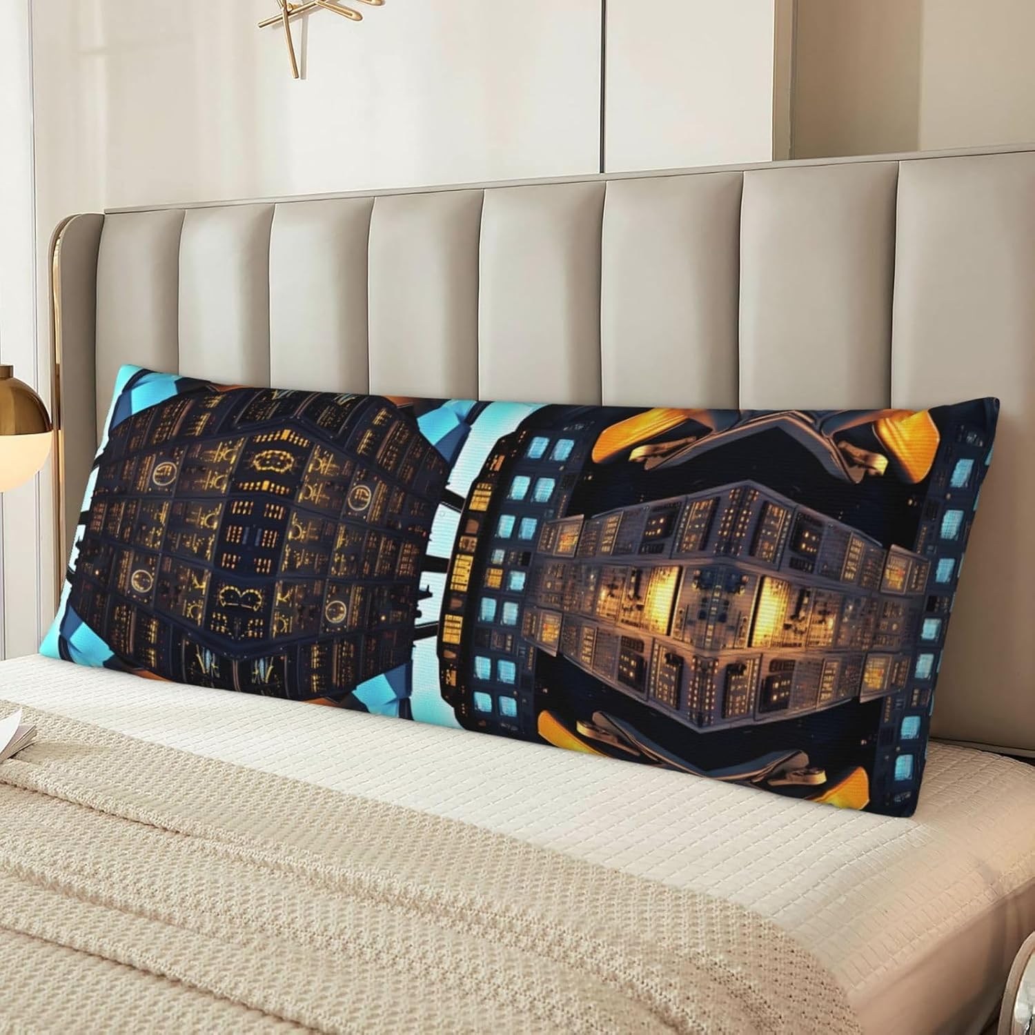 Airplane Cockpit Print Long Body Pillowcase 20x54in,Body Pillow Cover with Zipper,Body Pillow Case,for Home Decor