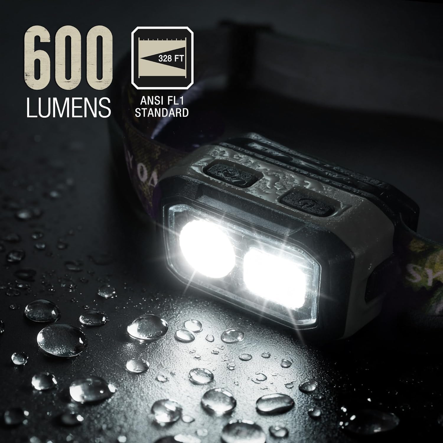 Mossy Oak 600 Lumens LED Headlamp, Dual Power Source, Motion Sensor Head Lamp with Magnetic Base, Stepless Dimming, Memory Mode for Camping, Running, Hiking, Valentine's Day - Image 7