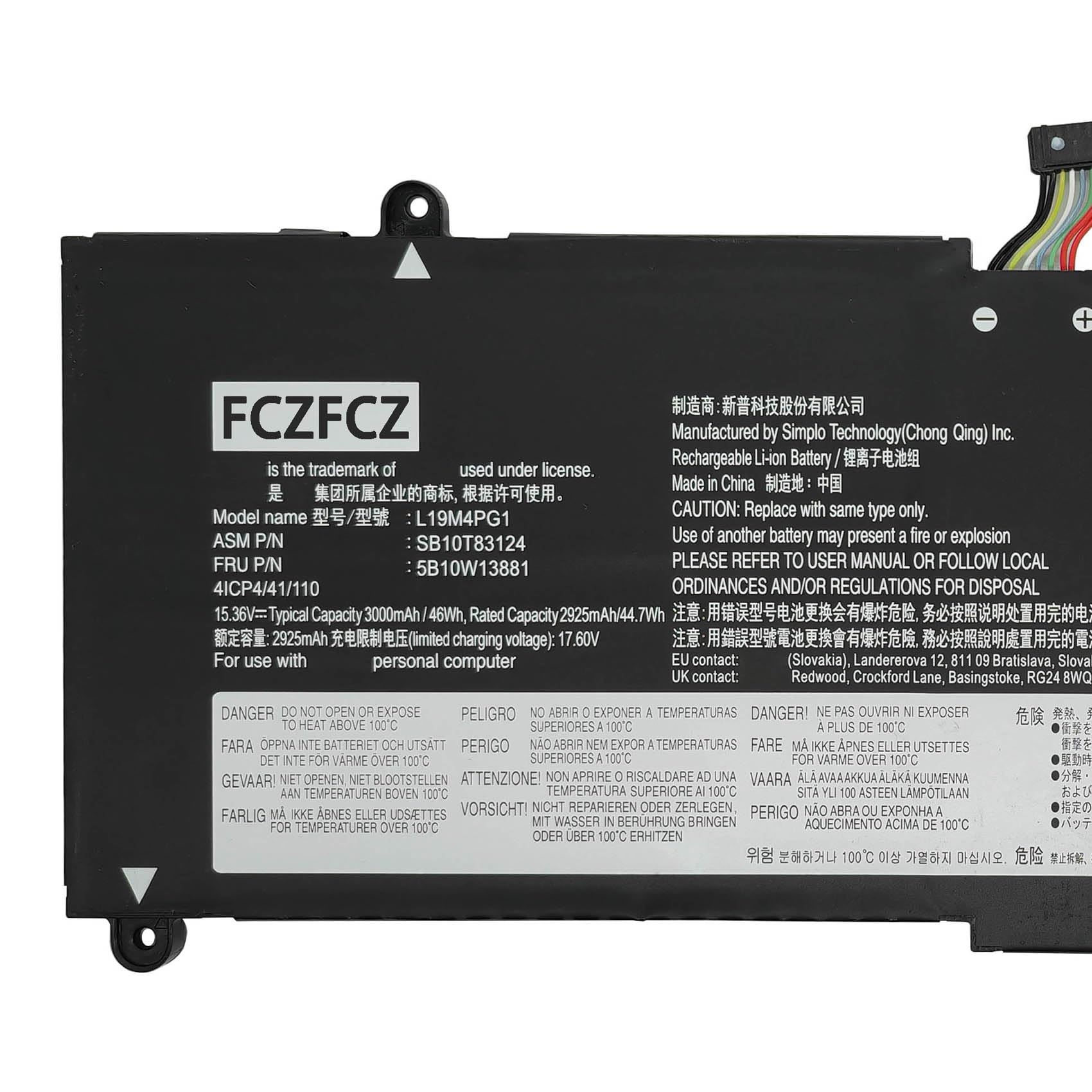 Amazon.com: FCZFCZ L19M4PG1 Replacement for Lenovo ThinkPad 11E