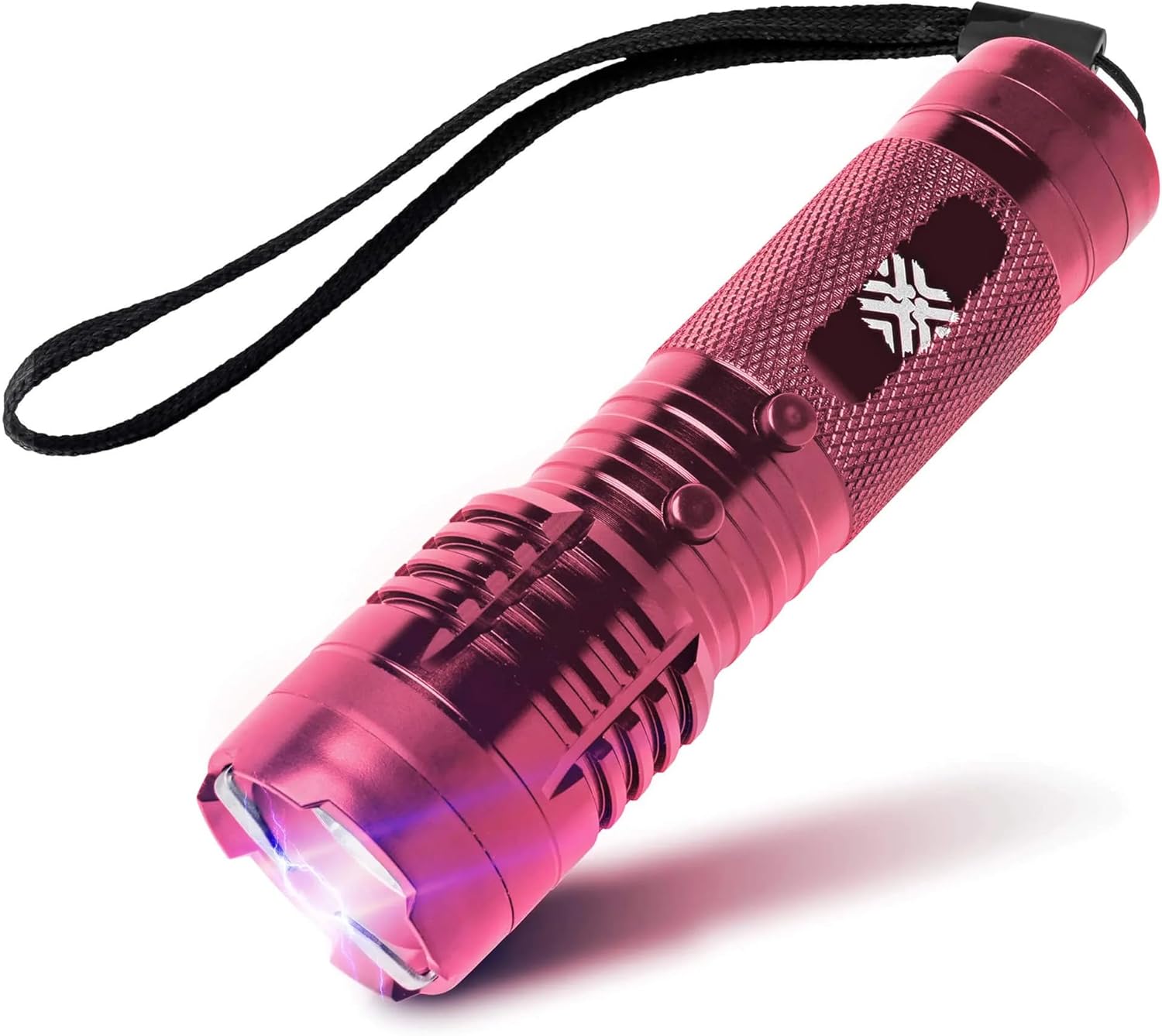 Pain Safari Shockwave Mini Tactical Flashlight | Ultra-Compact, Palm-Sized Design | 15,000 Volts & 2 Amps to Deter Attackers | 200-Lumen Flashlight | No License Needed | Rechargeable