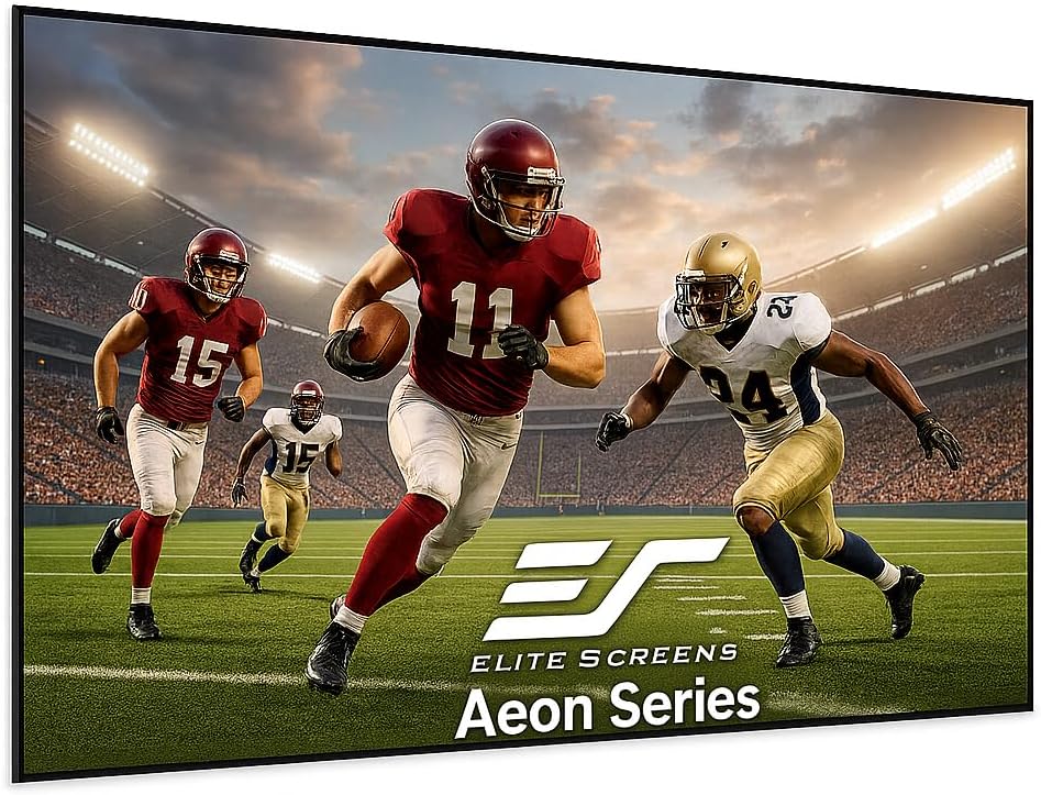 Elite Screens Aeon 135インチ 16:9 4K ホーム・シアター 固定フレーム 縁なし ボーダーレス プロジェクター・スクリーン AR135WH2 135-inch / 16:9 AR135H2