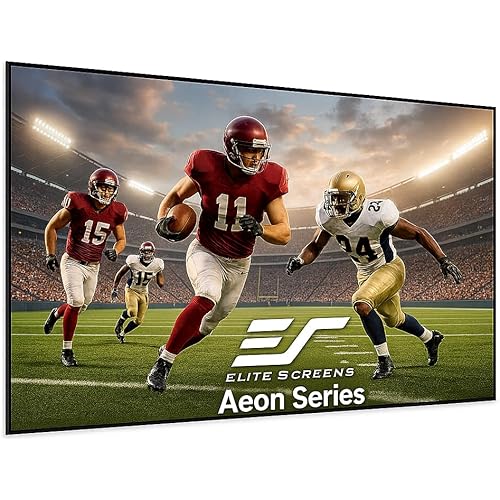 Elite Screens 120" Projector Screen 16:9, Edge-Free Fixed Frame, 8K/4K UHD CineGrey, UST/Short/Standard Compatible, AR120H2