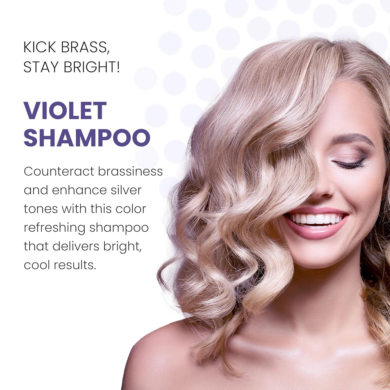 ALOXXI Violet Purple Shampoo for Blonde, Grey & Silver Hair