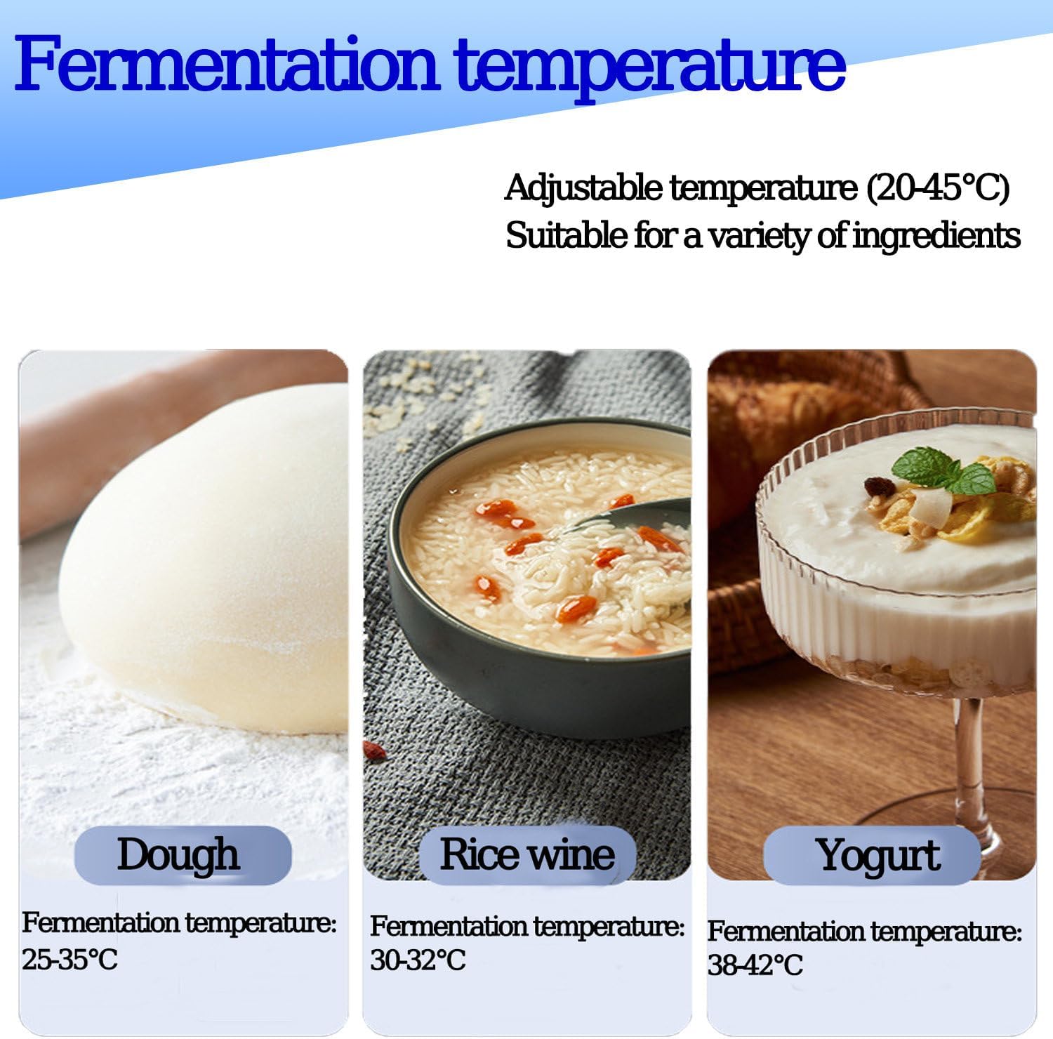 Fermentation Box,Electric Bread Dough proofer,with Adjustable Temperature, Timing and Humidity Control for Even Fermentation - Perfect Programmable Fermentation Chamber for Home Use