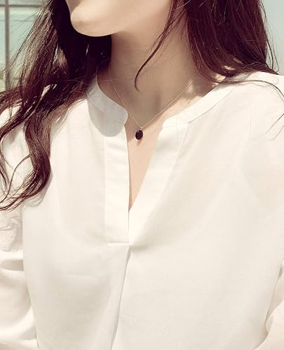 Miniatura 2 de [Premium Gemstone] Onyx necklace, Best friend necklace, BFF Necklace, friendship necklace, Gold dainty necklace, pink necklace, natural stone, Birth