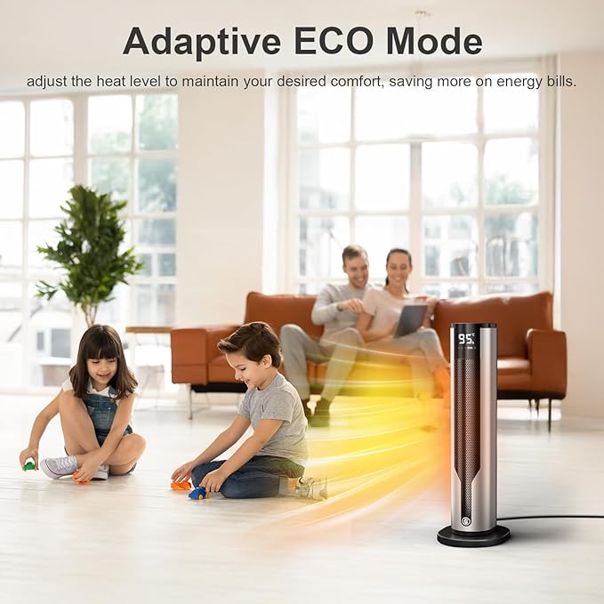 Calefactor Eléctrico Portátil Cerámico PTC 1500W con Termostato miniatura 4